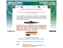 Tablet Screenshot of panzerschiffe.com